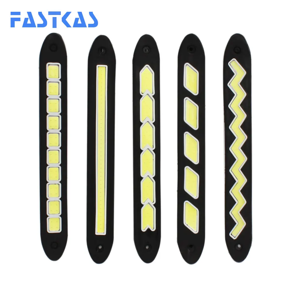 

12v Daytime Running Light Waterproof COB LED Day Light Fog Light Turning Signal Flexible Cars Running Lights for Motor ATV SUV
