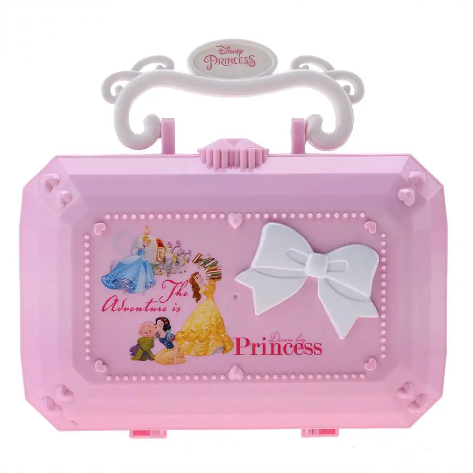 Disney Princess игрушки Парикмахерская набор Нетоксичная Косметика набор для ролевых игр с чехлом для макияжа обучающие игрушки для девочек