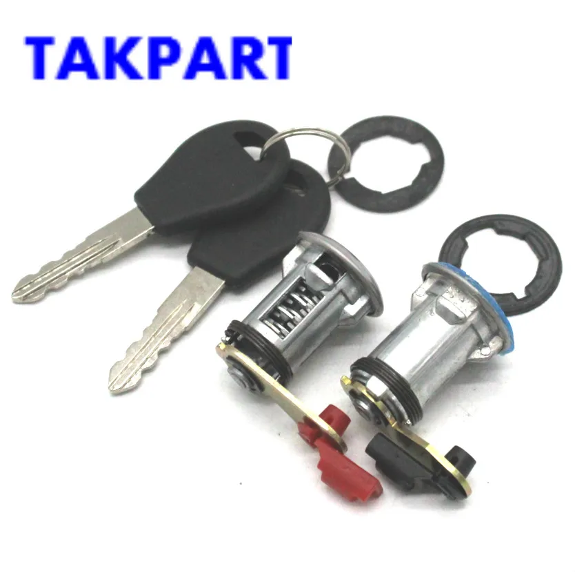 

TAKPART Door Lock Set Barrel & Keys compatible with For NISSAN MICRA K11 & PRIMERA P10