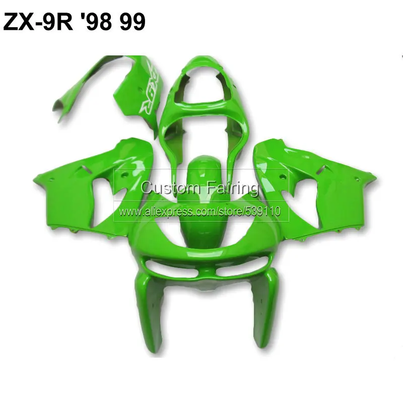 Горячая продажа Обтекатели для Kawasaki ZX9R ZX-9R 1998-1999 Ninja 99 98 обтекатель комплект CV19 |
