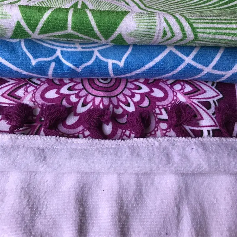 Богемная настенная индийская Мандала одеяло 7 цветной гобелен радужные полосы путешествия летнее пляжное полотенце Йога коврик