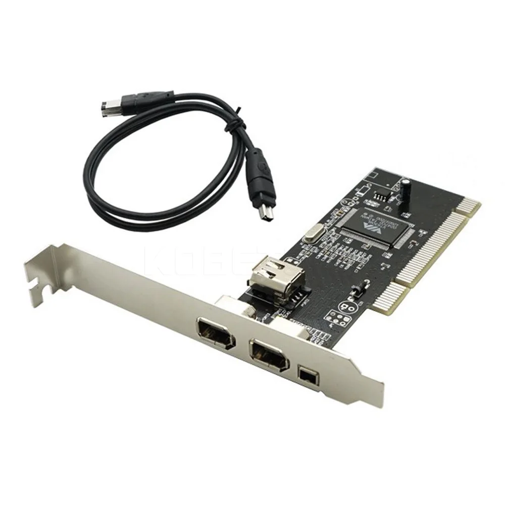 3 Ports Firewire IEEE 1394 4/6 Pin PCI to 1394 DV Card Controller Video Capture Card Adapter for