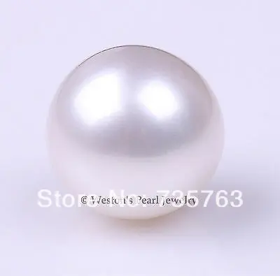 

xiuli 00093 RARE 12.3MM NATURAL WHITE GENUINE ROUND HIGH LUSTER SOUTH SEA LOOSE PEARL BEAD