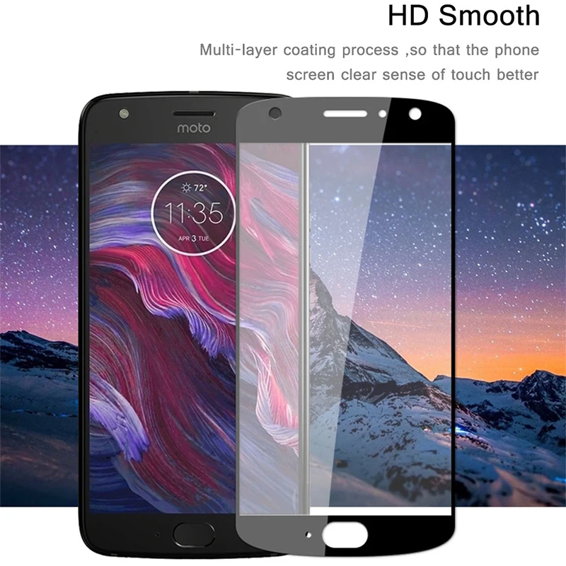 Закаленное стекло с полным покрытием для Motorola Moto X4 Защитная пленка экрана
