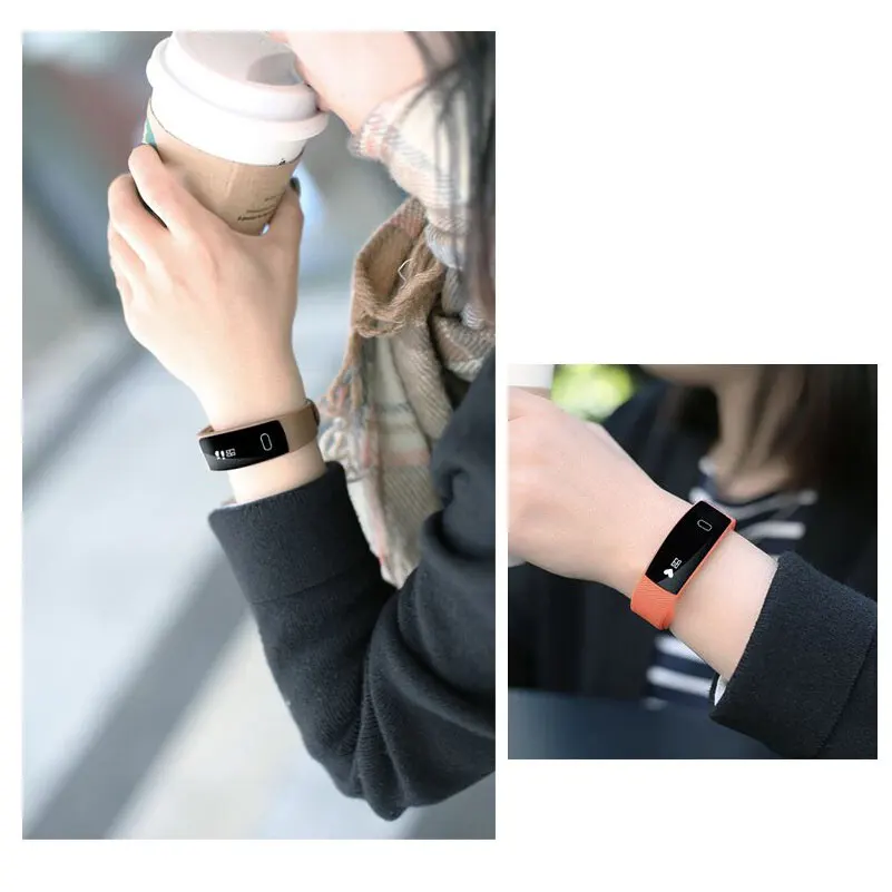 BOAMIGO smart watches bluetooth Smart Bracelet Wristband Heart Rate message Reminder Sleep Monitoring for IOS Android phone