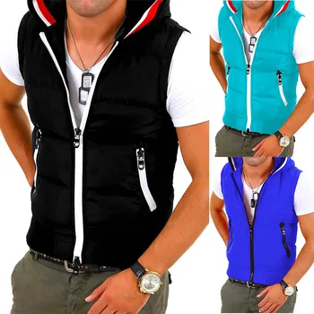 

Vogue New Men Winter Coat Soild Color Puffer Jacket Mens Winter Jackets And Coats Fashion Zipper Parka Windbreaker Men Clothing