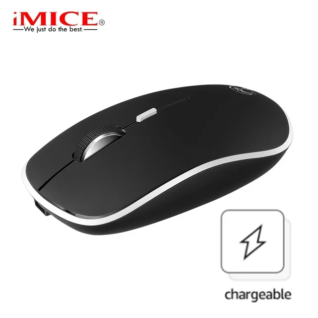 Rechargeable USB wireless gaming mouse 1600Dpi receiver no noise computer mouse 2.4Ghz silent charging usb mouse with battery