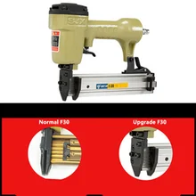 Апгрейд пневматический гвоздильщик пистолет прямой гвоздь пневматический гвоздильный степлер мебельный провод степлер F30