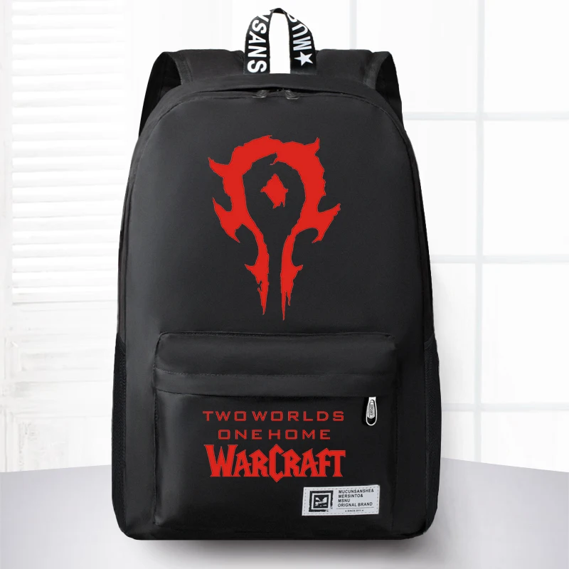 New Fashion World Of Warcraft Canvas Backpack Boy Girl School Bags For