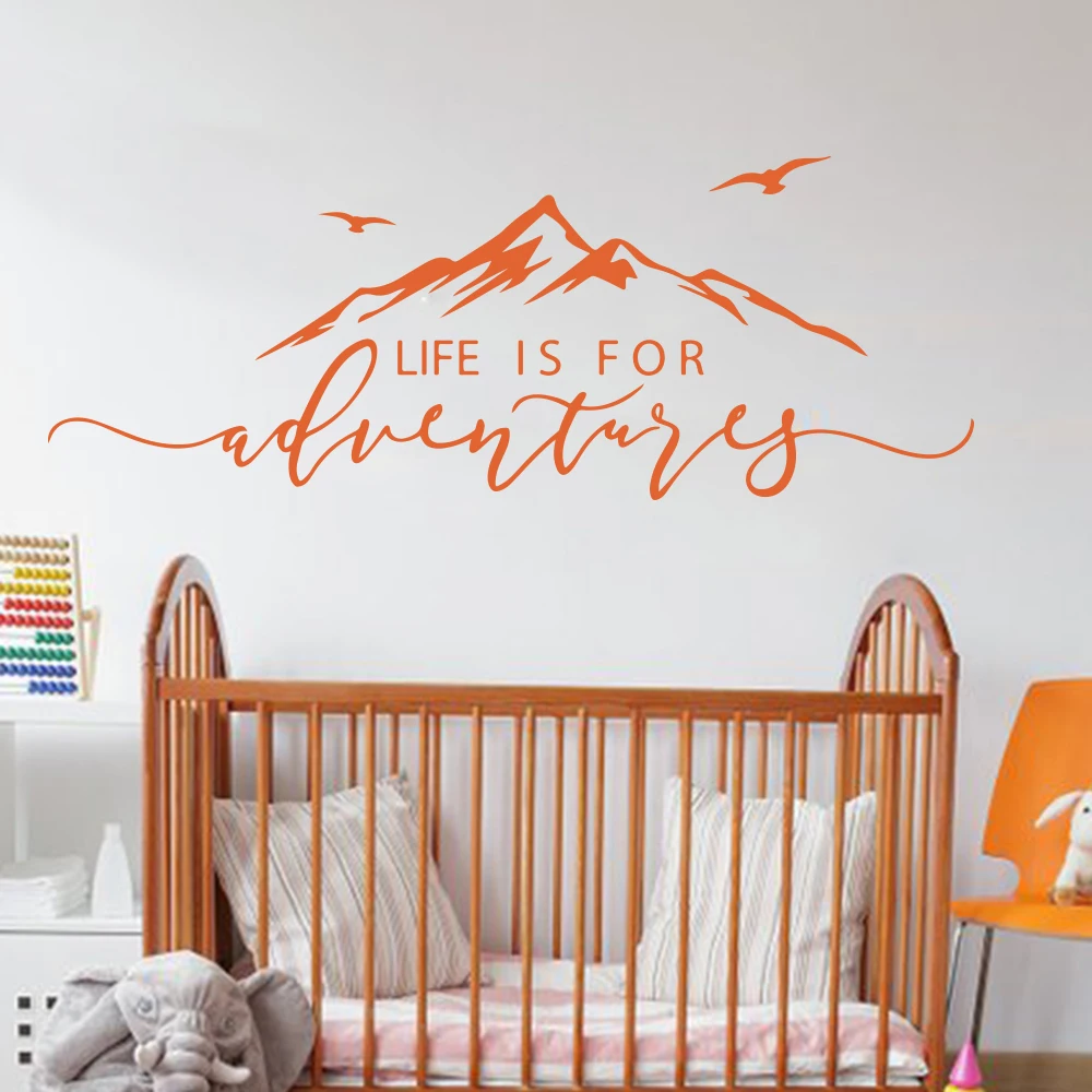 Наклейка на стену Life is for Adventures наклейка для спальни гостиной путешествий