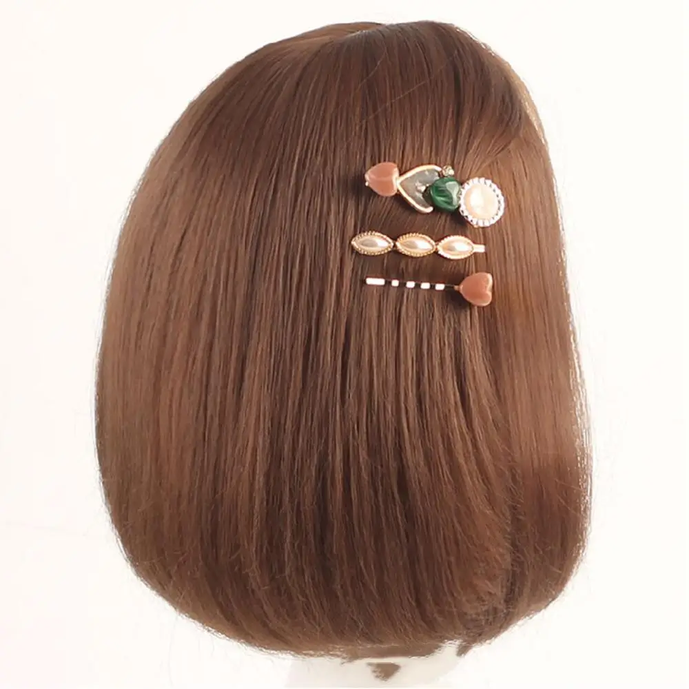 

MISM 3pcs/set Acrylic Heart Hairpins Barrette Women Fashion Hair Clips Girls Alloy Hair Accessories Retro Hairgrip Free Shipping