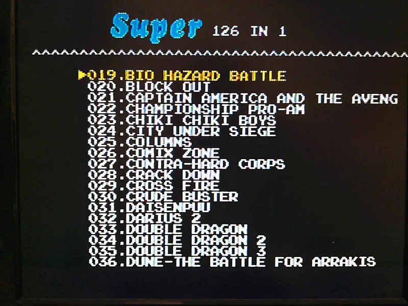 126 in 1 for Sega Megadrive Genesis Game card with Super Marioed Batman & Robin Battle Mania Contra Sonic Shinobi Pulseman