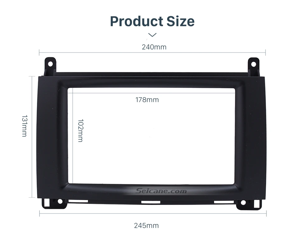 Seicane 173*98/178*100/178*102 мм 2DIN Автомобильная аудио панель для BENZ B200/a-класс(W169)/b-класс(W245) стерео рамка комплекты для переоборудования