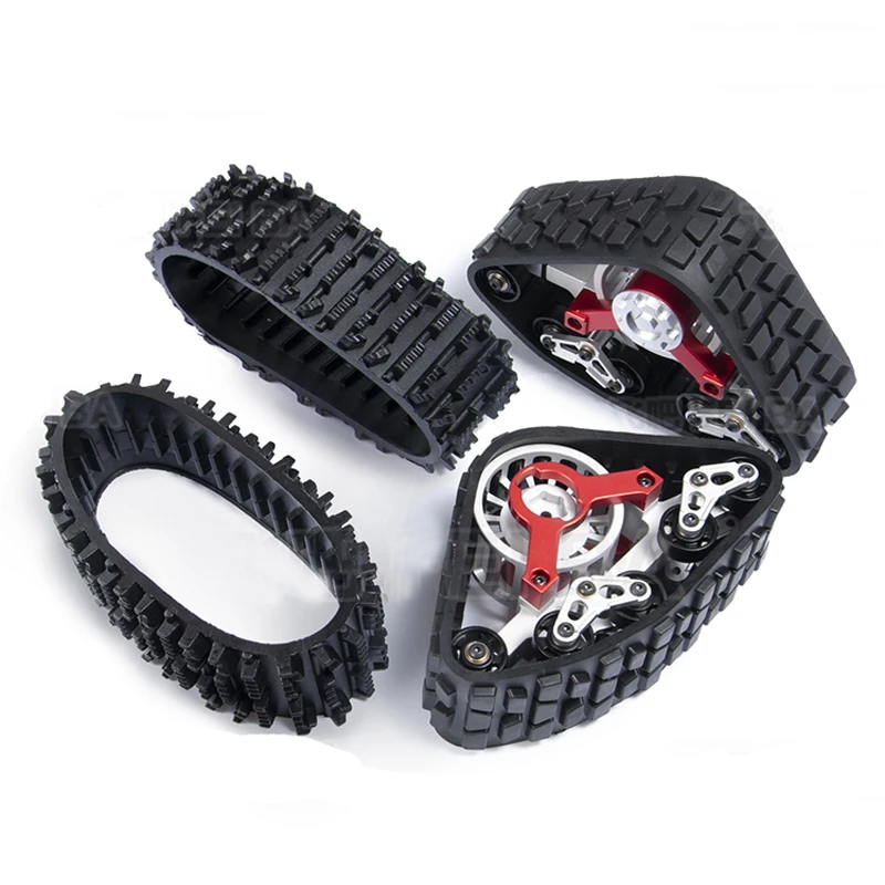 rcaidong 1//10 RC TRX4 Tracks Wheel Sandmobile Conversion Snow Tire for Traxxas Trx4 TRX-4
