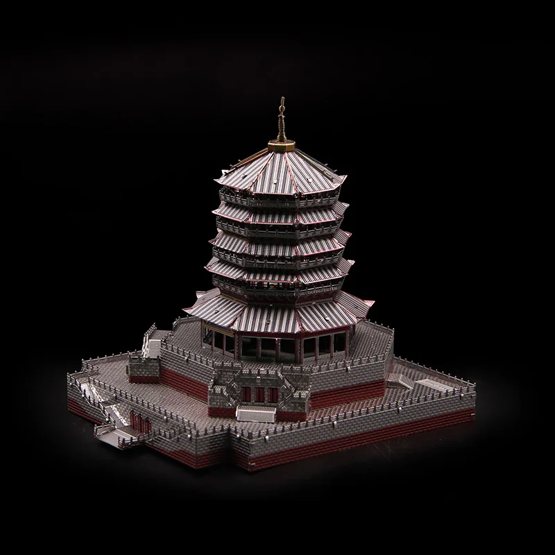 Microworld 3D metal puzzle Multicolor Leifeng Tower DIY Laser Cut Jigsaw Model gifts For Adult Educational Toys Desktop decor Microworld 3D metal puzzle Multicolor Leifeng Tower DIY Laser Cut Jigsaw Model gifts For Adult Educational Toys Desktop decor
