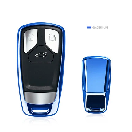 Автомобильный ключ чехол TPU автомобильный Стайлинг ключ чехол для AUDI A4 B9 Q5 Q7 TT TTS s 8 s 2016 2017 автомобиль без ключа дистанционного автомобиля