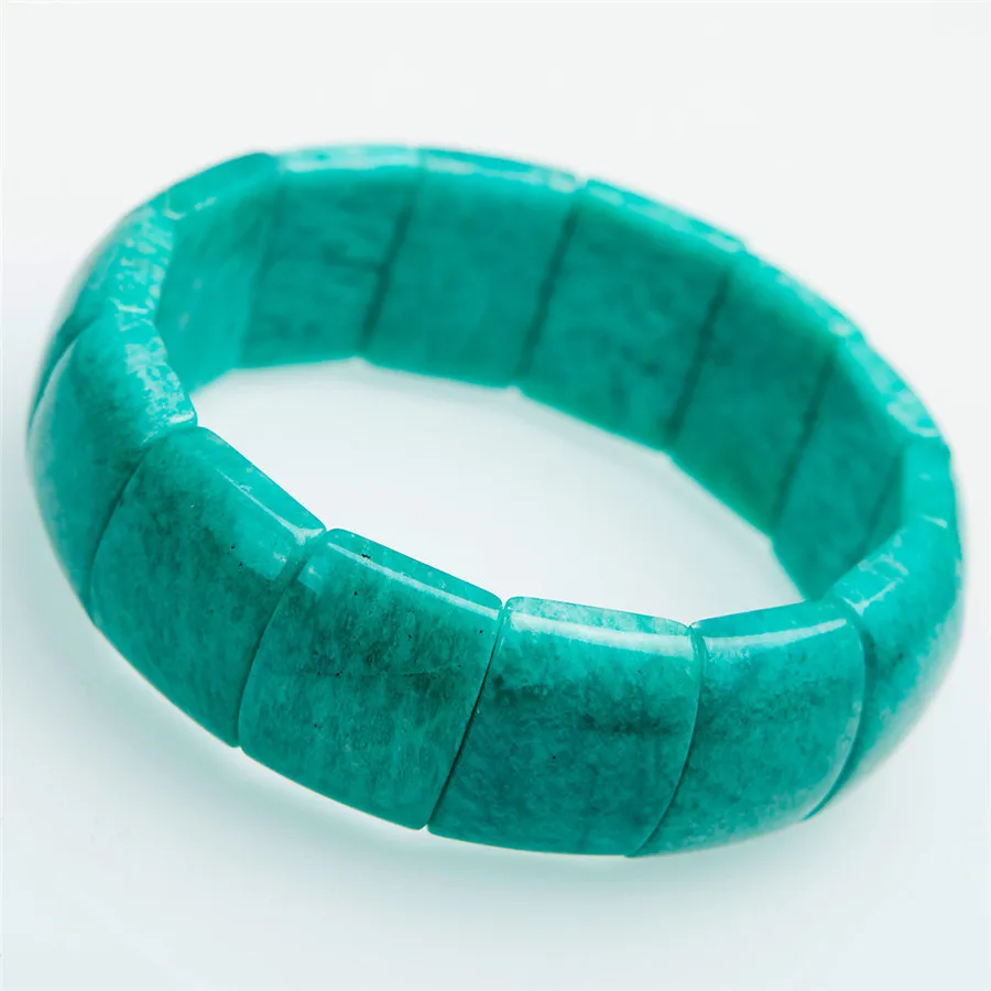 Genuine Green Natural Amazonite Gem Stone Rectangle Beads Jewelry Women
