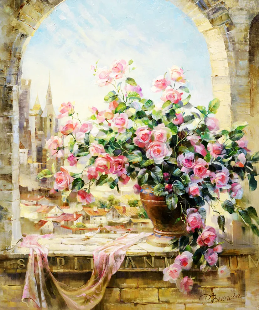 

A1250 Diamond Embroidery Home Decor 3DIY Window & vase 100% area Resin Tool dril Painting Cross Stitch Fashion Mosaic Needlework