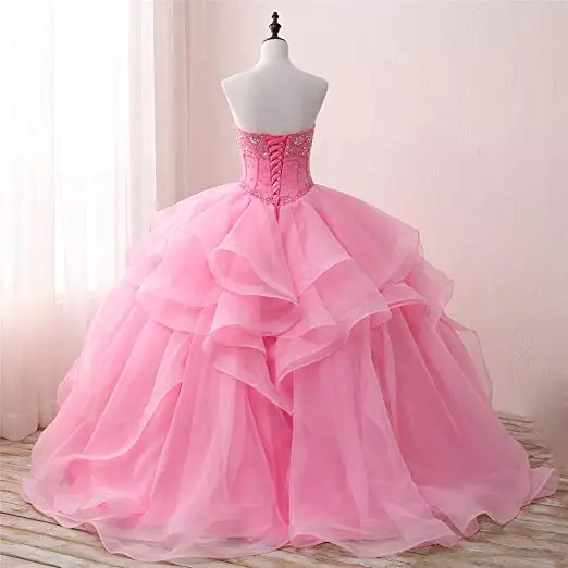 ANGELSBRIDEP High-Grade Sweet 16 quinceanera dresses Charming Tiered Tassel Vestido De 15 Anos Party Debutante Gowns Custom