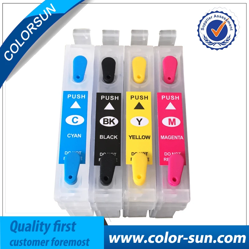 T2201 T2204 Refillable Cartridge With Chip For Epson XP 420 XP 424 XP 320 WF 2630 WF 2650 WF