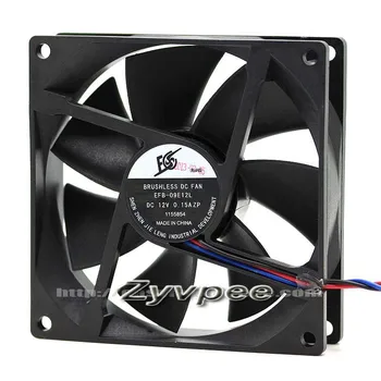 

9025 EFB-09E12L 12V 0.15A 3 wires 3 pins Hydraulic bearing 9cm case fan,cpu cooling fan