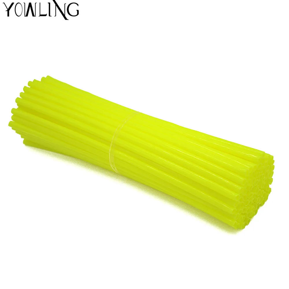 36 piece Grass green 36 шт. Универсальный колеса скины для велосипедных спиц Крышка для обода колеса обертывания для супермото KTM CR EXC WRF 250 400 426 450 SUZUKI RM250 - Цвет: 36 piece Grass green