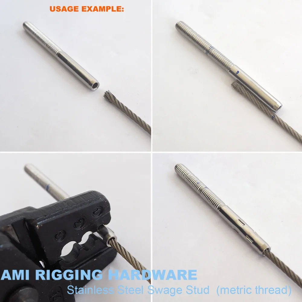 swage stud 3mm 73mm 2
