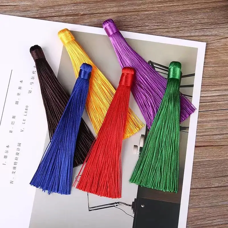 

20 pcs / lot 12cm silk silk tassel gold tassel earrings charm earrings DIY jewelry accessories / jewelry accessories