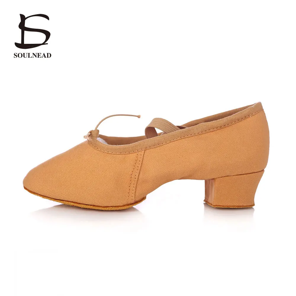 Buy Salsa Dance Shoes Ladies Canvas Leather Ballet