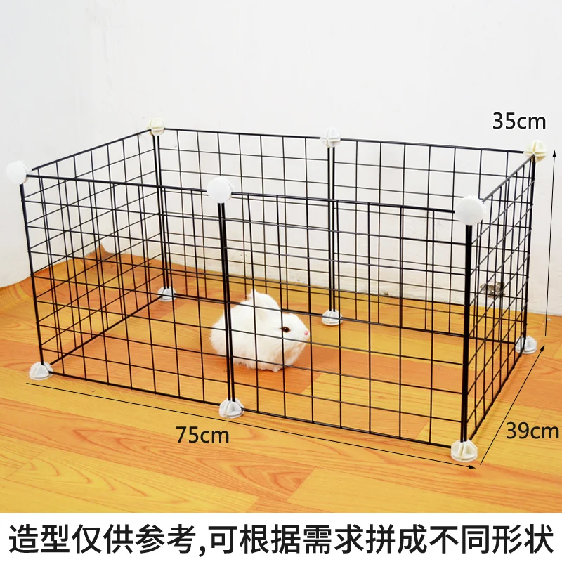 Забор для собак, комнатное ограждение, изолирующая дверь, ограждение для маленьких собак, ограждение для кроликов, домашних животных, кошек ZP12261835 - Цвет: 75X39X35CM