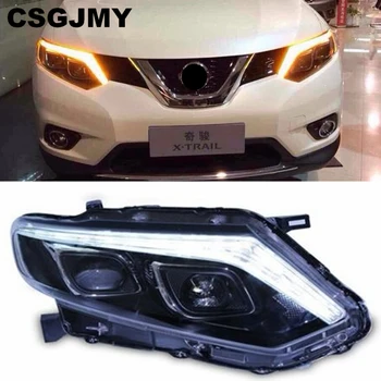 

Car Style LED headlights for Nissan X-Trail 2014 2015 2016 for XTrail head lamp LED Lens Double Beam H7 HID Xenon bi xenon lens
