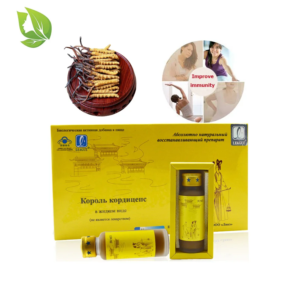 PROD 32845338077 2 Packs/8 Bottles League Cordyceps Oral Liquid
Cordyceps Sinensis Mushroom Extract Immune Support Energy Enhancer
Kidney Booster