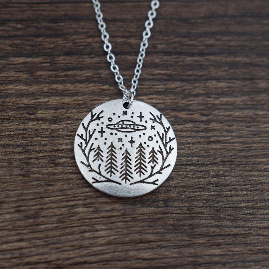 Санлана 12 шт. летающая тарелка подвеска в виде неба соснового дерева космический