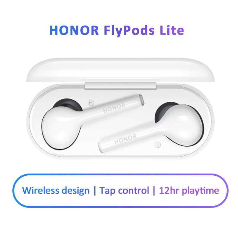 

HUAWEI HONOR FlyPods Lite TWS Wireless Bluetooth Headset Voice Assistant Music Touch Double Tap Comfortable Wearing Earphone