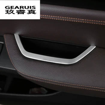 

Car-styling ABS Inner Driver's Door Armrest Storage Box Frame Cover stickers For BMW X3 F25 X4 2011-2016 auto Accessories