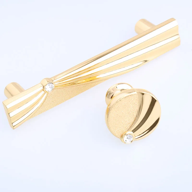 128mm fashion deluxe golden kitchen cabinet cupboard door handles