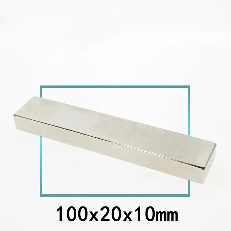 

1pcs magnet 100x20x10 mm Strong Rare Earth Block square Neodymium 100mmx20mmx10mm Permanent magnets 100*20*10mm