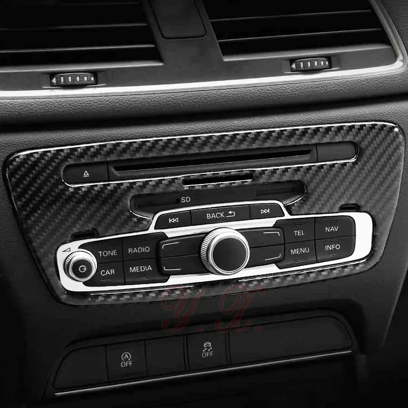 Углеродное волокно для Audi Q3 2013-2017 центральная консоль мультимедийная ручка