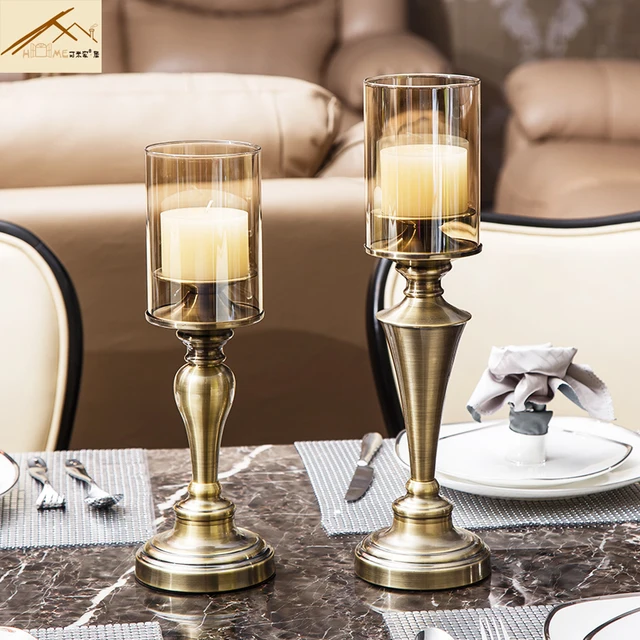 Europe Creative Candlelight dinner bar restaurant decoration candle holders wedding Candlestick