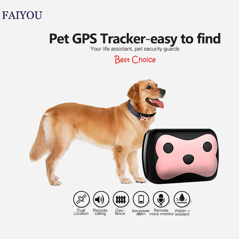 

Smart Sport Tracker Locator Positioner GSM/GPRS Satellite Pet Dog 4 Band Frequency Positioning Device With 2G Sim Card