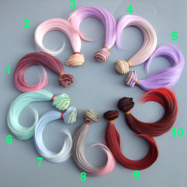 Operitacx 15 Pcs Doll Hair Wefts for DIY Craft Doll Hair Doll Hair for  Crafts Mohair Doll Hair Tool for Doll Hair Doll Making Supplies Doll Hair  Row