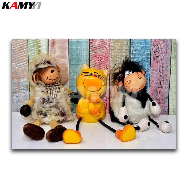 

Full Round Diamond painting Cartoon Full Square Diamond embroidery Cross stitch toy DIY 3D Diamond mosaic doll
