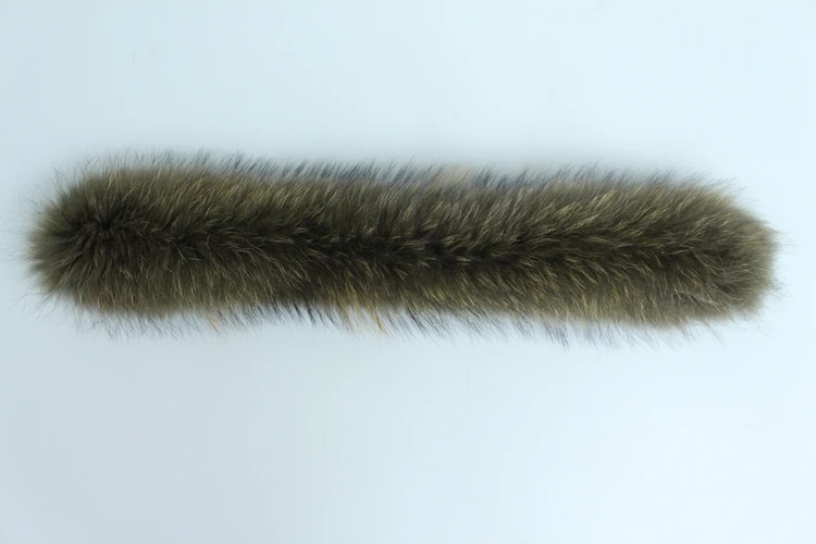 natural real raccoon fur hoody trim collar (11)