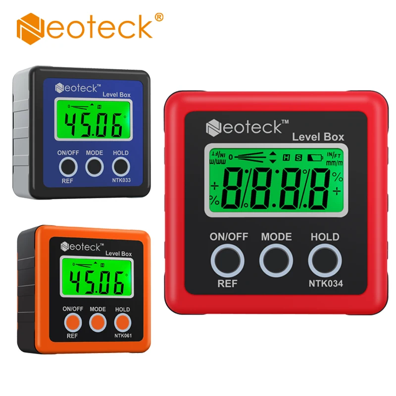Neoteck Прецизионный Цифровой Инклинометр электронные гониометры 4*90 градусов