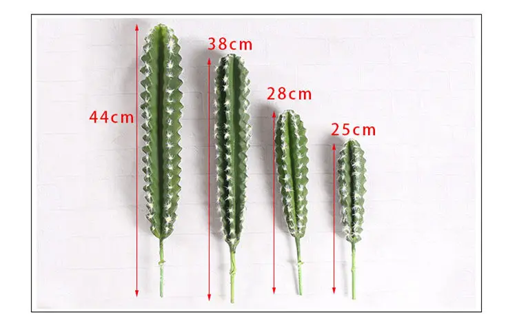 Настоящее прикосновение большой искусственный кактус пластик пена суккулентные растения Флорес домашний декор для офисного стола Цветы DIY пустынные растения