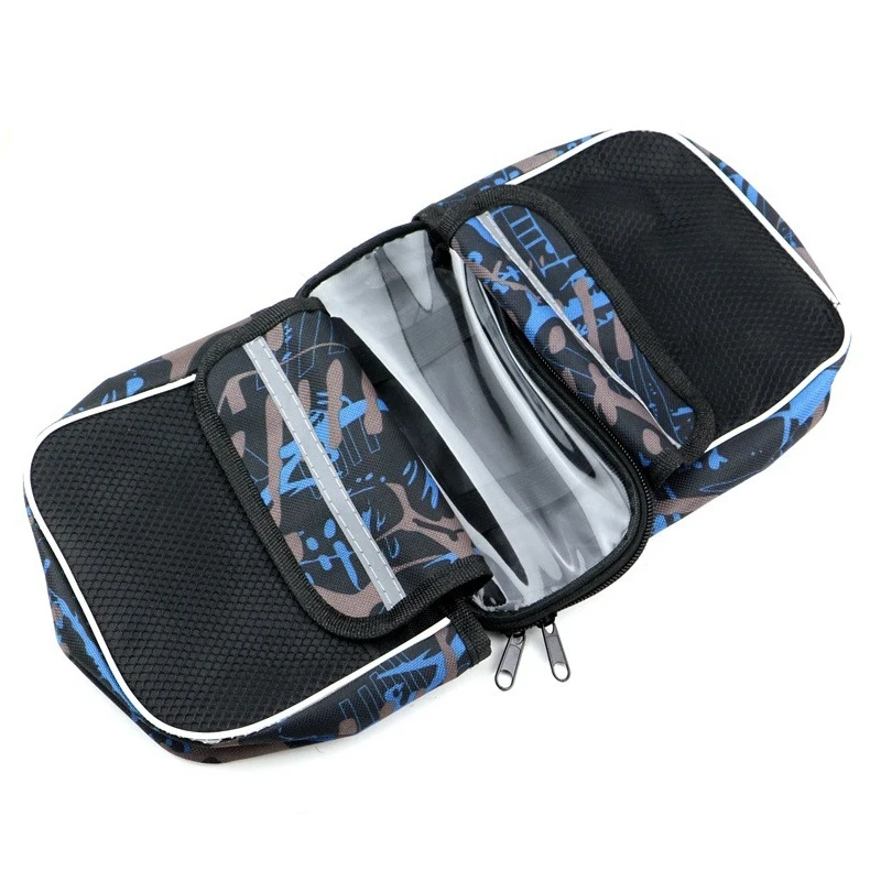 Perfect Bike Frame Bag with Lid Cycling Trunk Bag Multifunction Double Side for MTB Road Bicycle iphone samsung Holder Pannier Bicicleta 4
