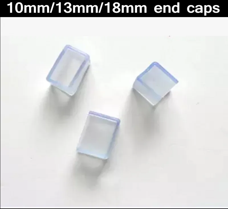 10pcs/lot Led Strip End Cap 110v 220v 10mm/13mm/18mm Plastic Sealed End Cap For Led Strip Light