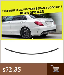 Передний бампер спойлер для Mercedes-Benz C-Class W205 C205 Coupe Sedan Sport C43 AMG- углеродное волокно/FRP