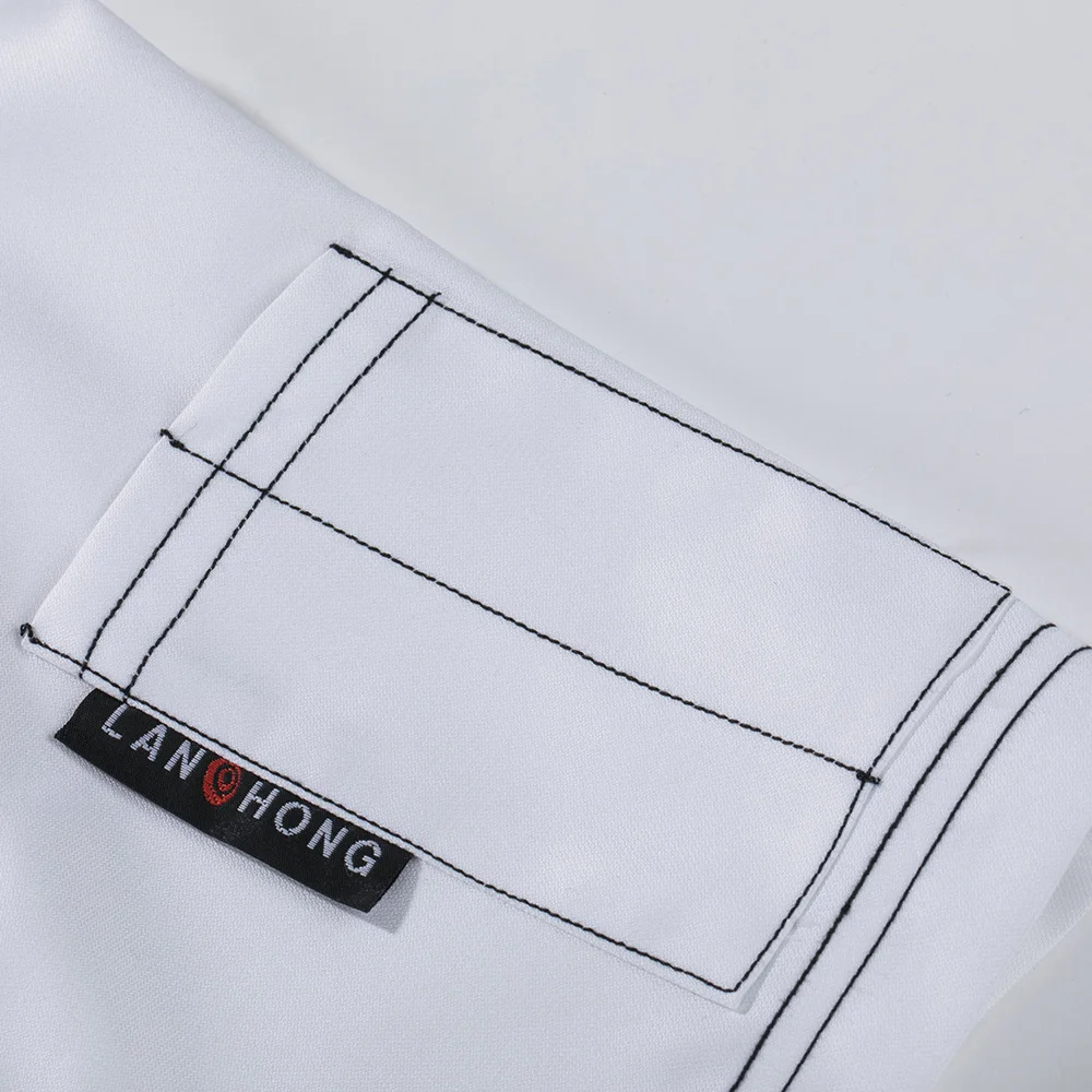 sanxiaxin Service chef uniform short sleeved restaurant hotel catering chef Work shirt Kitchen Chef Jacket work clothes unisex
