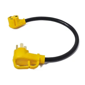 

24in 50A Male to 30A Female Adapter Marine Yacht RV Electrical Converter Cable For RV Yacht Boat